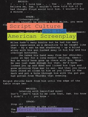 cover image of Script Culture and the American Screenplay